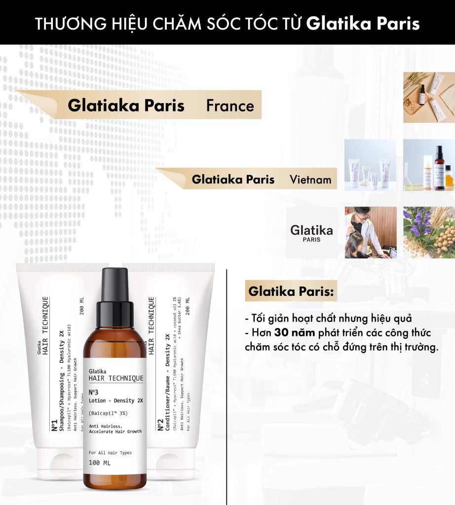 Glatika – giải pháp chăm sóc tóc khoa học cho da đầu hiện đại