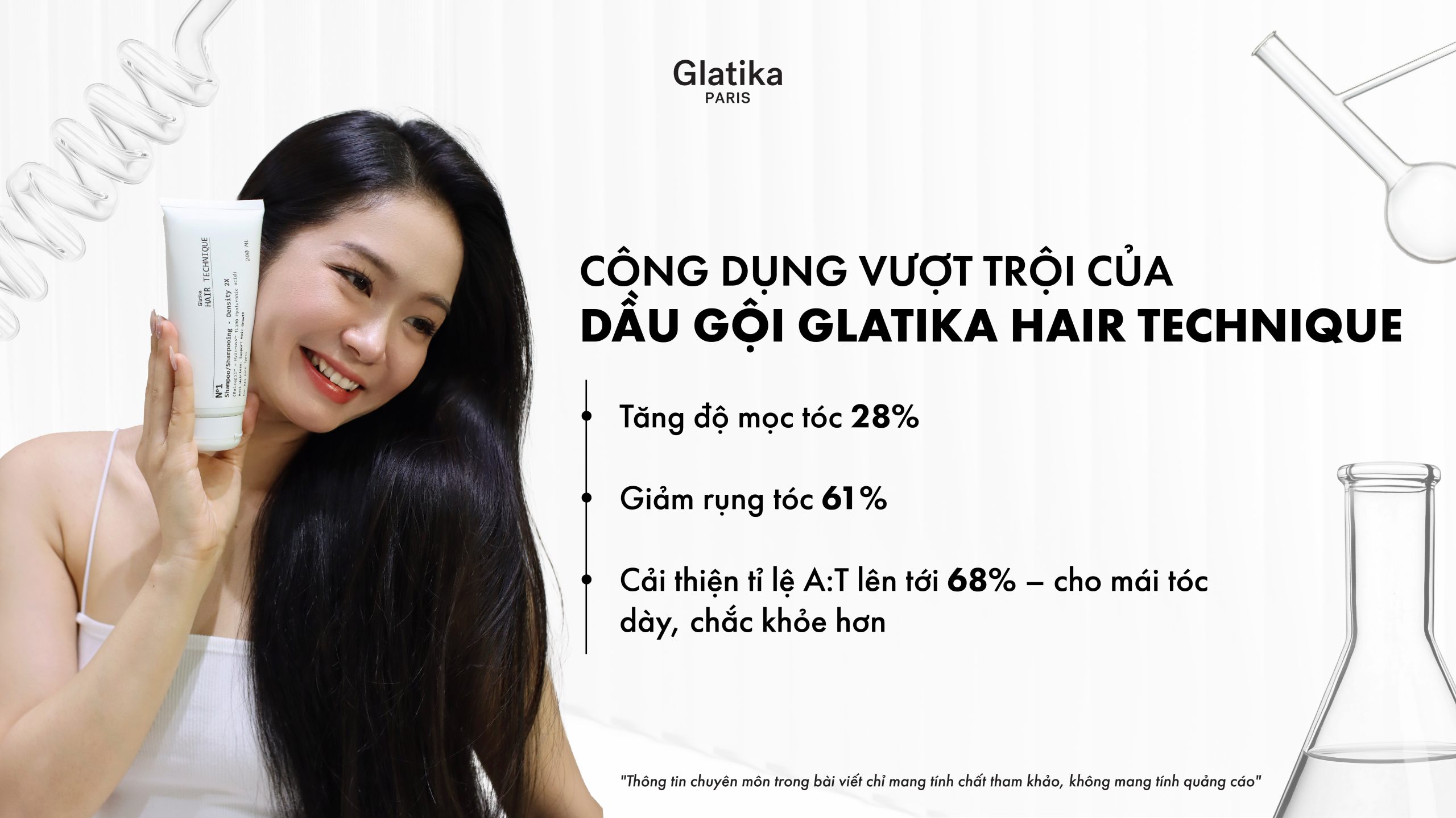 Đối tượng & công dụng của Dầu gội Glatika Hair Technique Shampoo