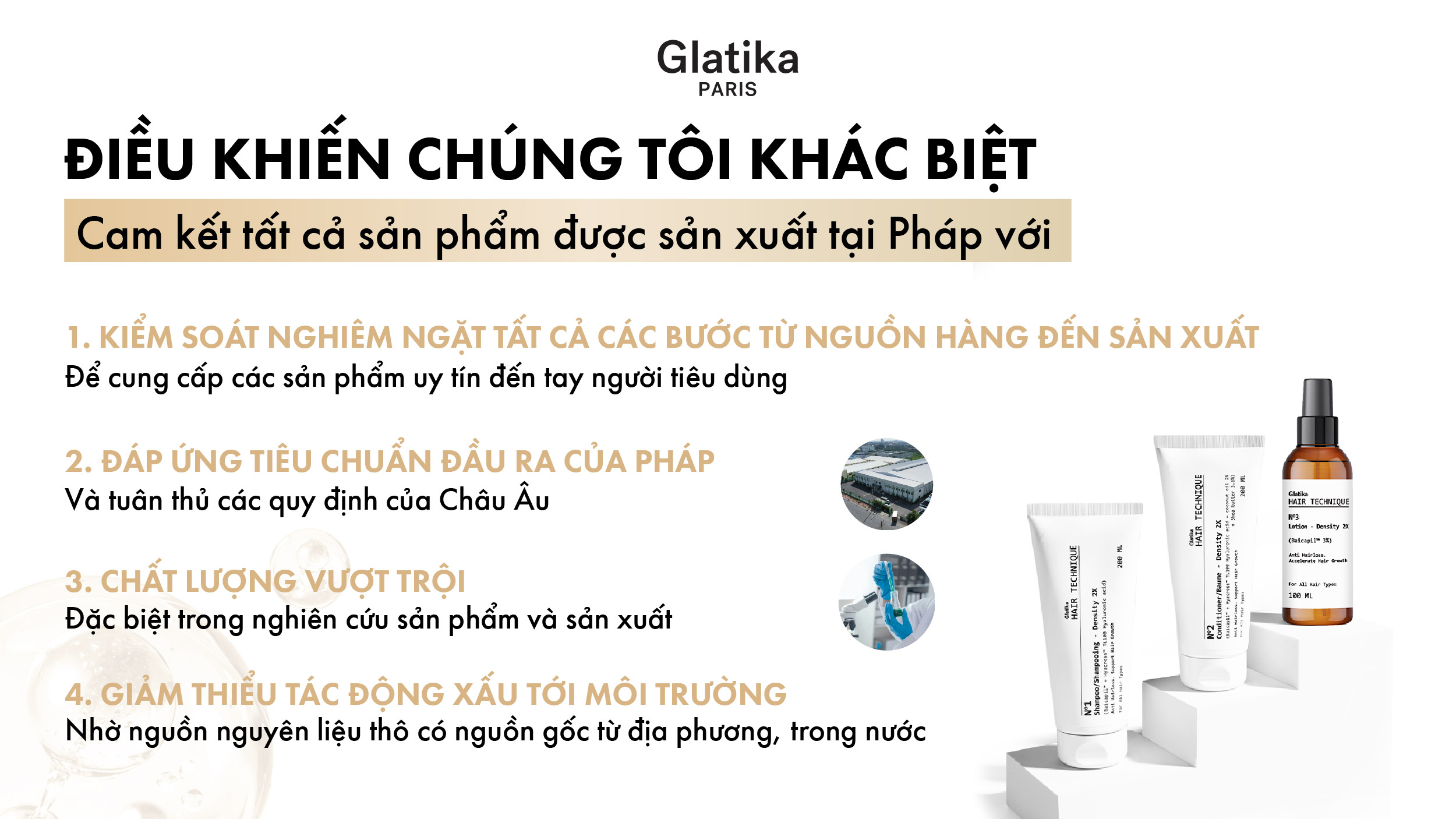 Đôi nét về thương hiệu Glatika và triết lý Hair Technique