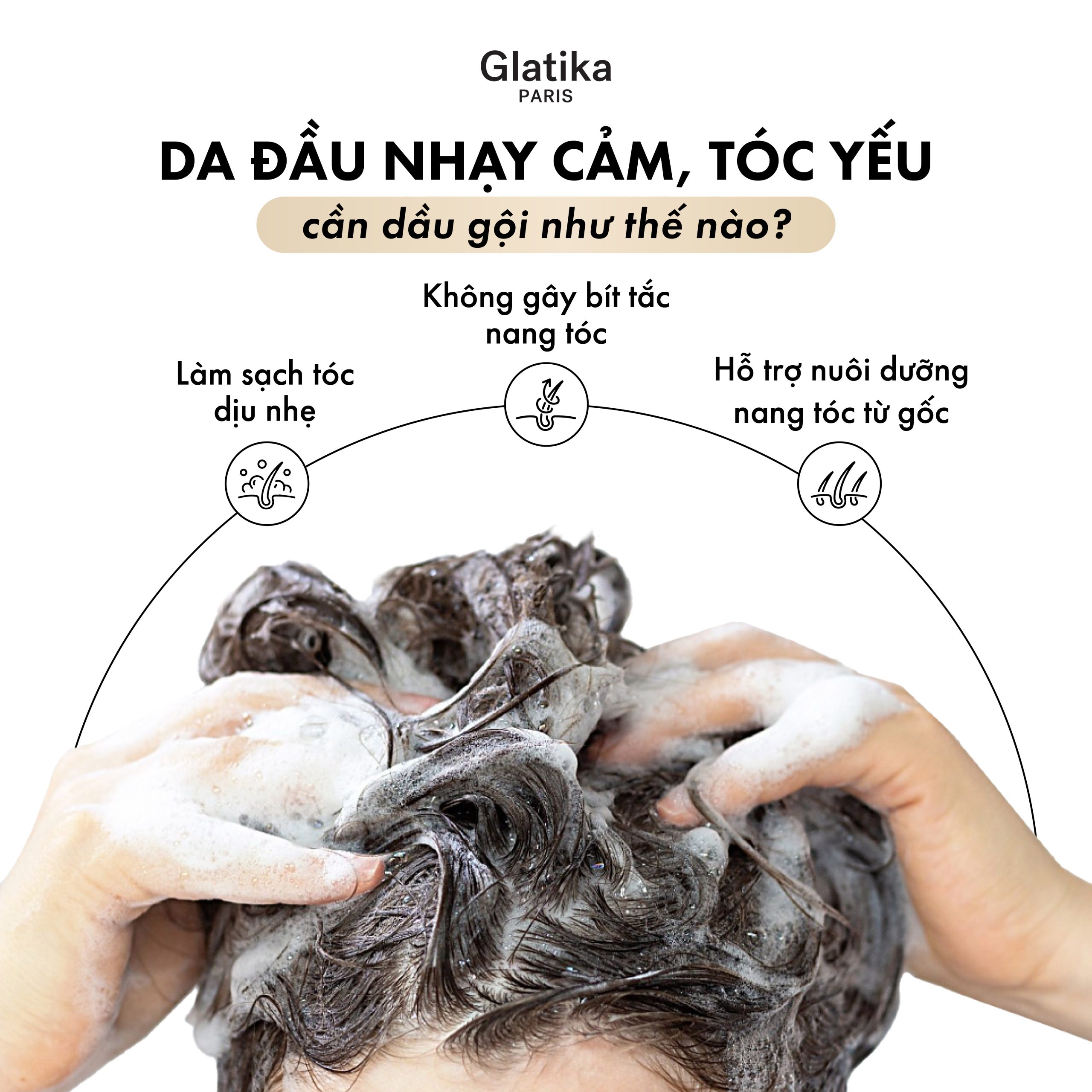 Da đầu nhạy cảm, tóc yếu cần dầu gội như thế nào?