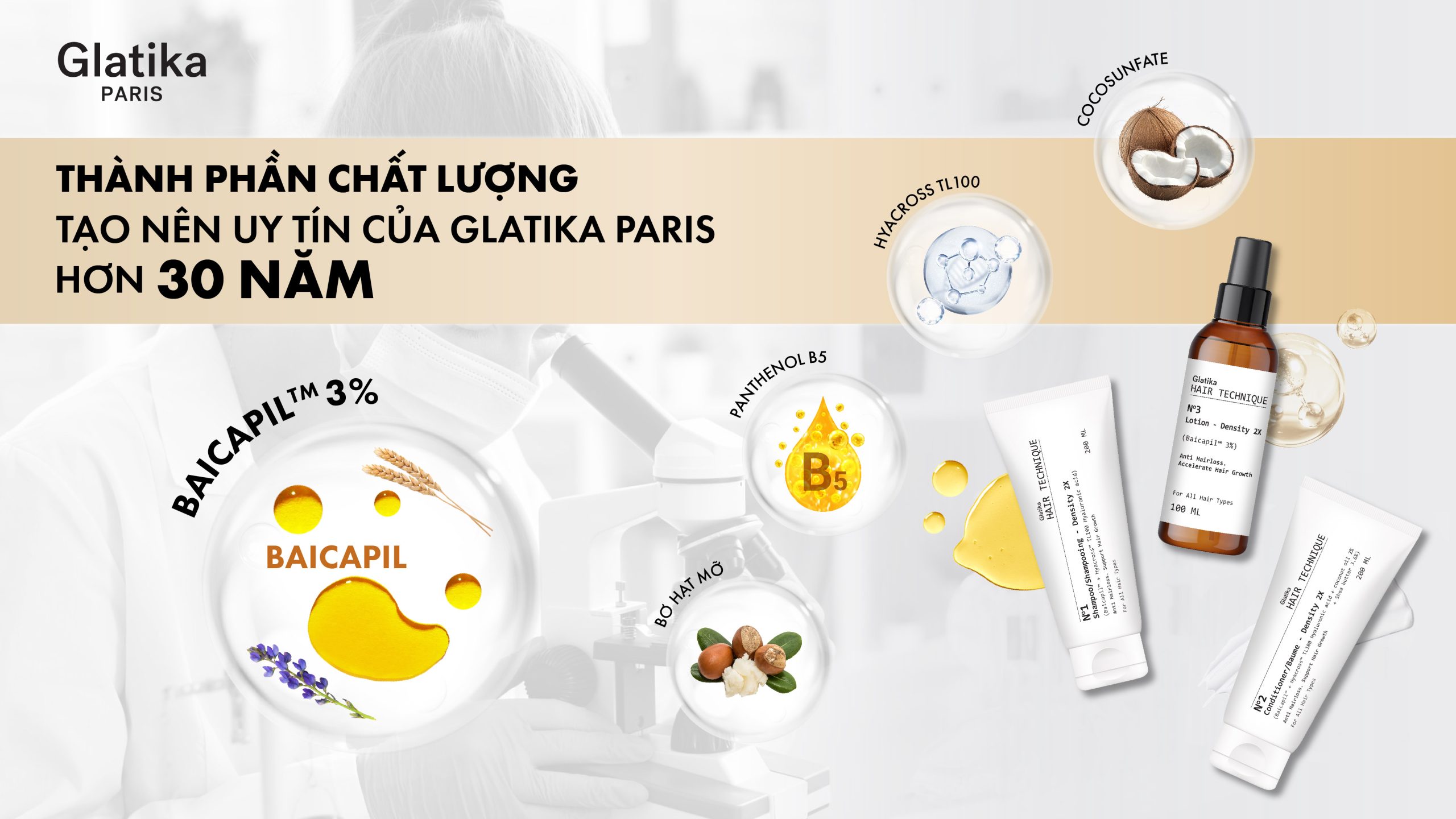 Nghiên cứu thành phần - Nền tảng tạo nên uy tín Glatika Paris