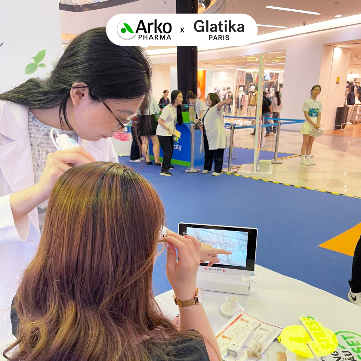 Glatika x Arkopharma - Soi da đầu tại Pharmacity