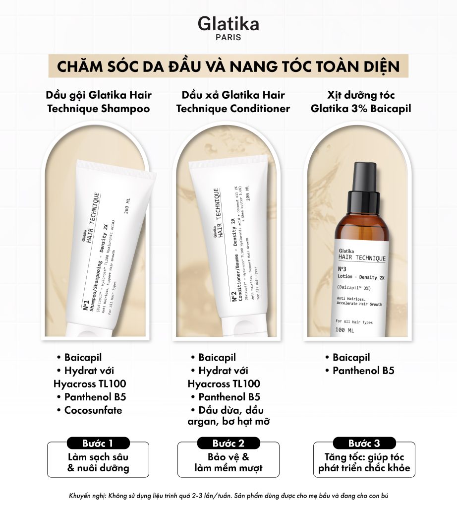 Glatika – giải pháp chăm sóc tóc khoa học cho da đầu hiện đại