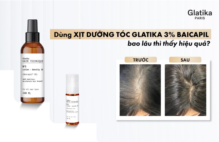 Xịt dưỡng tóc Glatika 3% Baicapil
