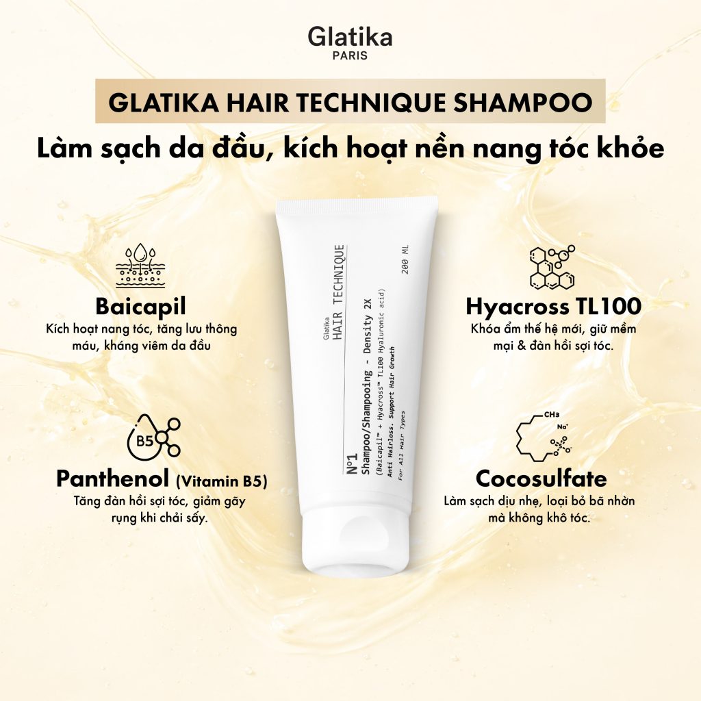 Dầu gội Glatika Hair Technique Shampoo